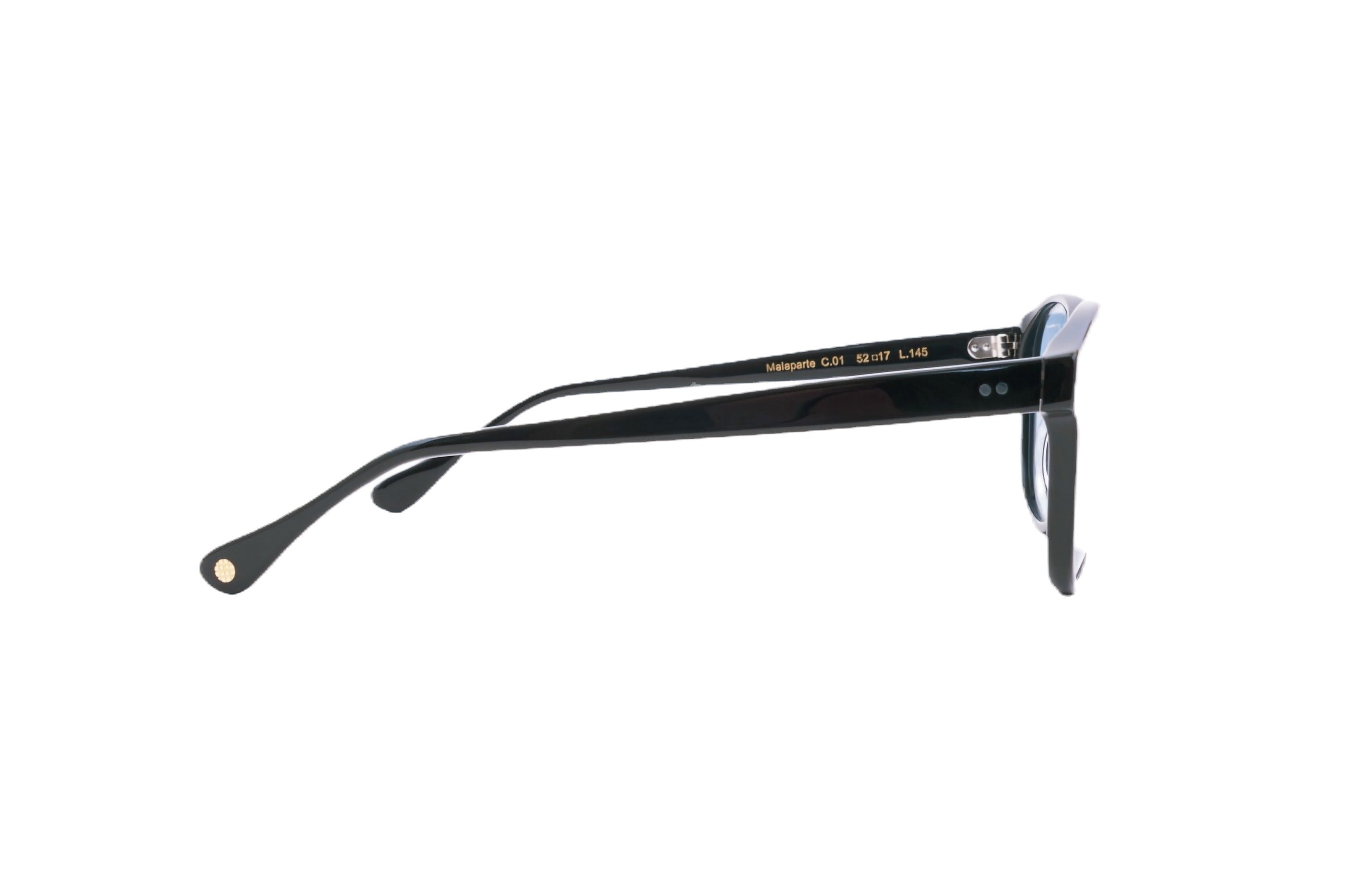 Berenford Malaparte Capri Blue: handmade Italian sunglasses, detail view