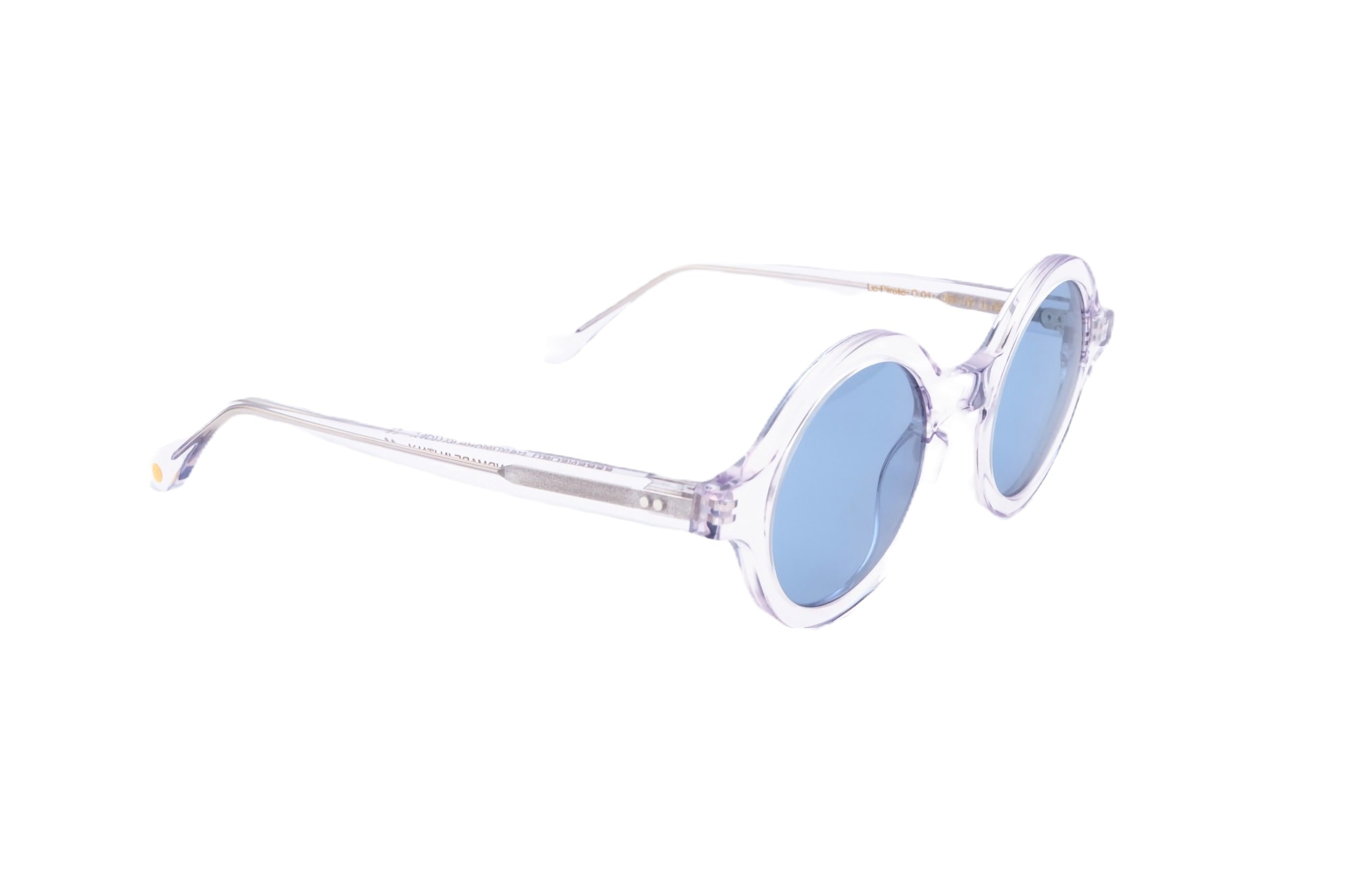 Berenford Le Pirate Marine Blue: handmade Italian sunglasses, side view