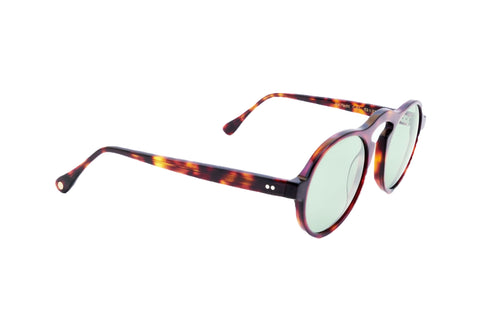 Berenford Air-Yacht Wild Green: handmade Italian sunglasses, side view