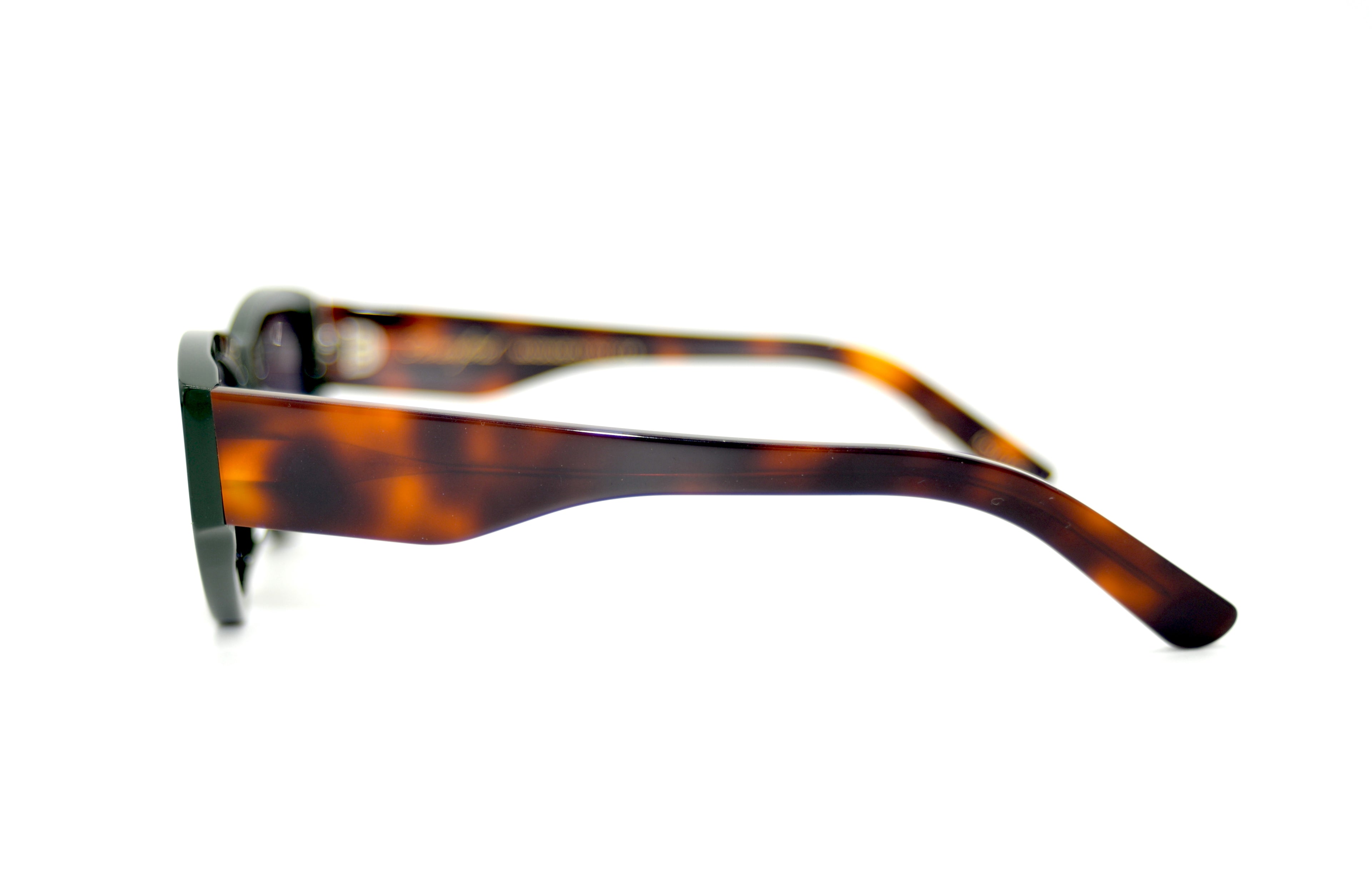 Berenford Sofia British Green: handmade Italian sunglasses, side view