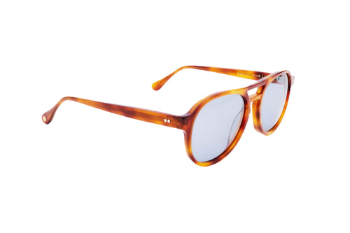 Berenford Cuba Blue: handmade Italian sunglasses, side view