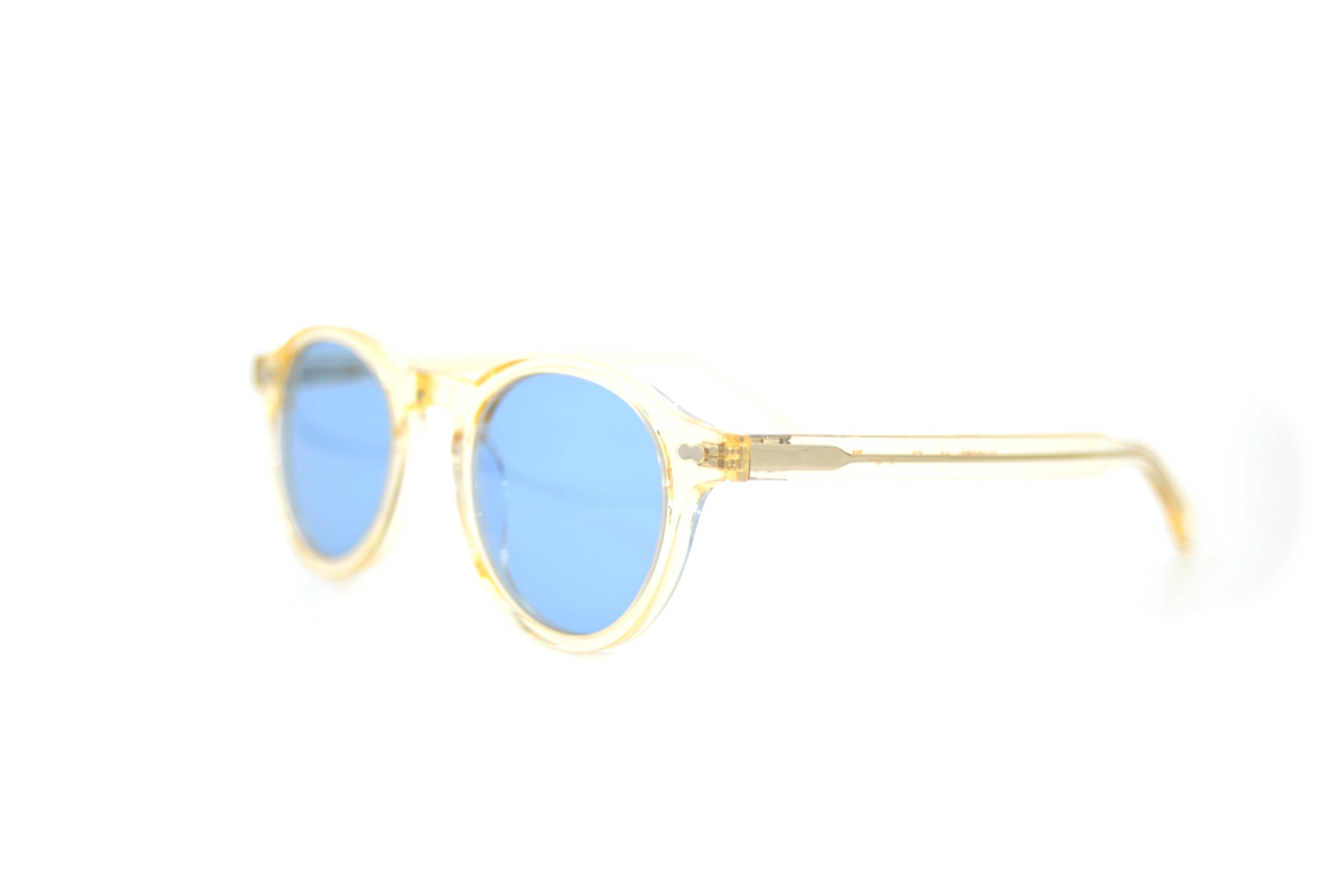 Berenford Gatsby Blue Riviera: handmade Italian sunglasses, side view
