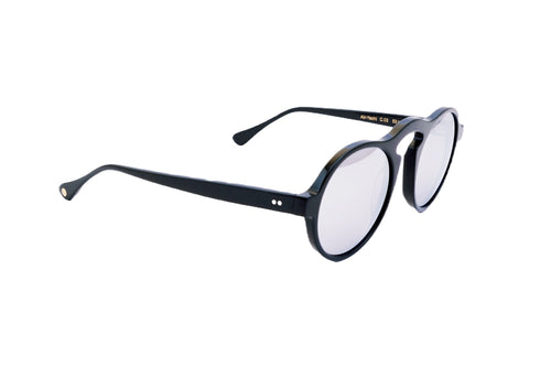 Berenford Air-Yacht Silver Jet: handmade Italian sunglasses, side view