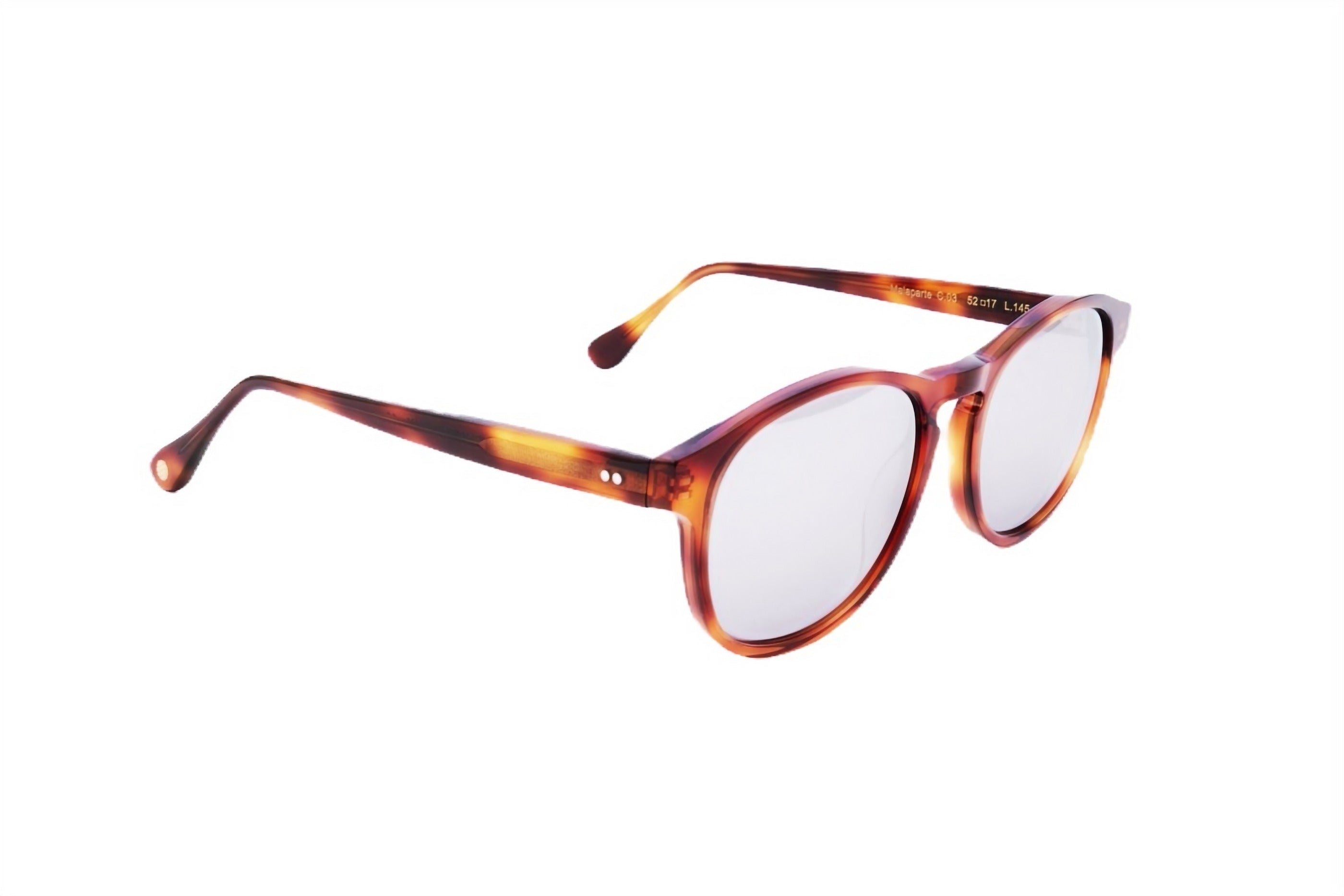 Berenford Malaparte St. Moritz: handmade Italian sunglasses, side view