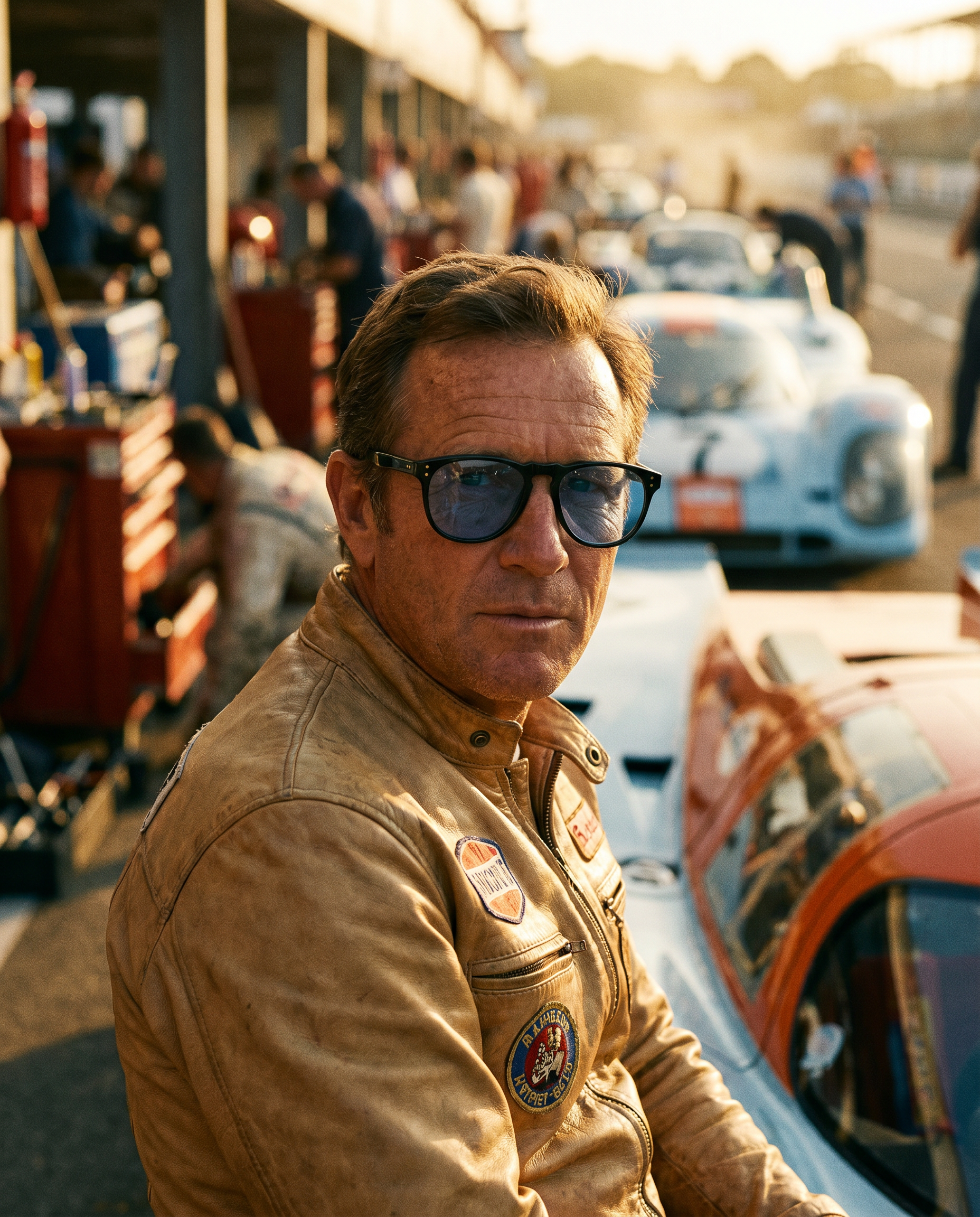 Berenford Le Mans Champion Gold: handmade Italian sunglasses, editorial view